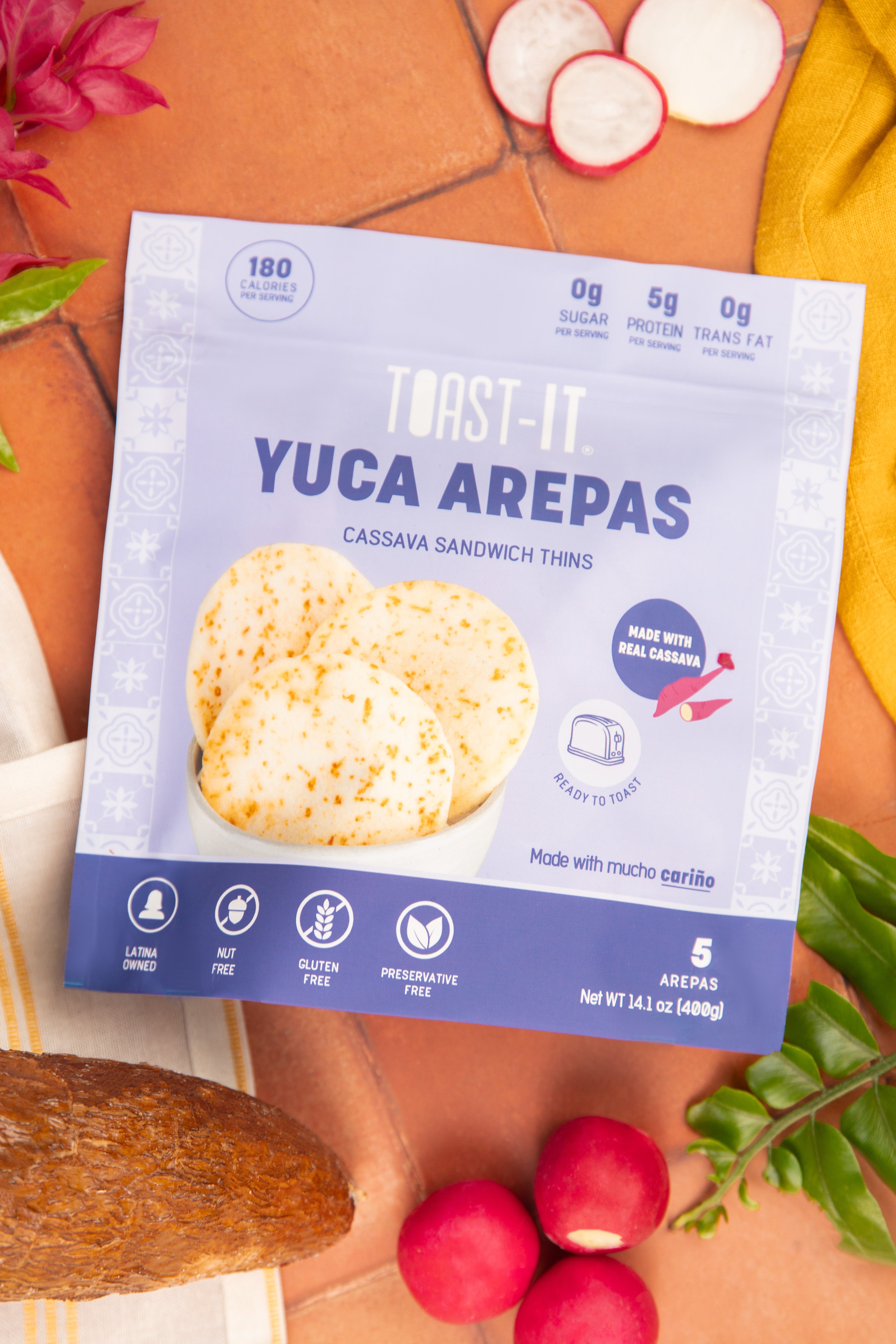 Cassava(Yuca) Arepas - 6 Pack (30 Arepas) – TOAST-IT