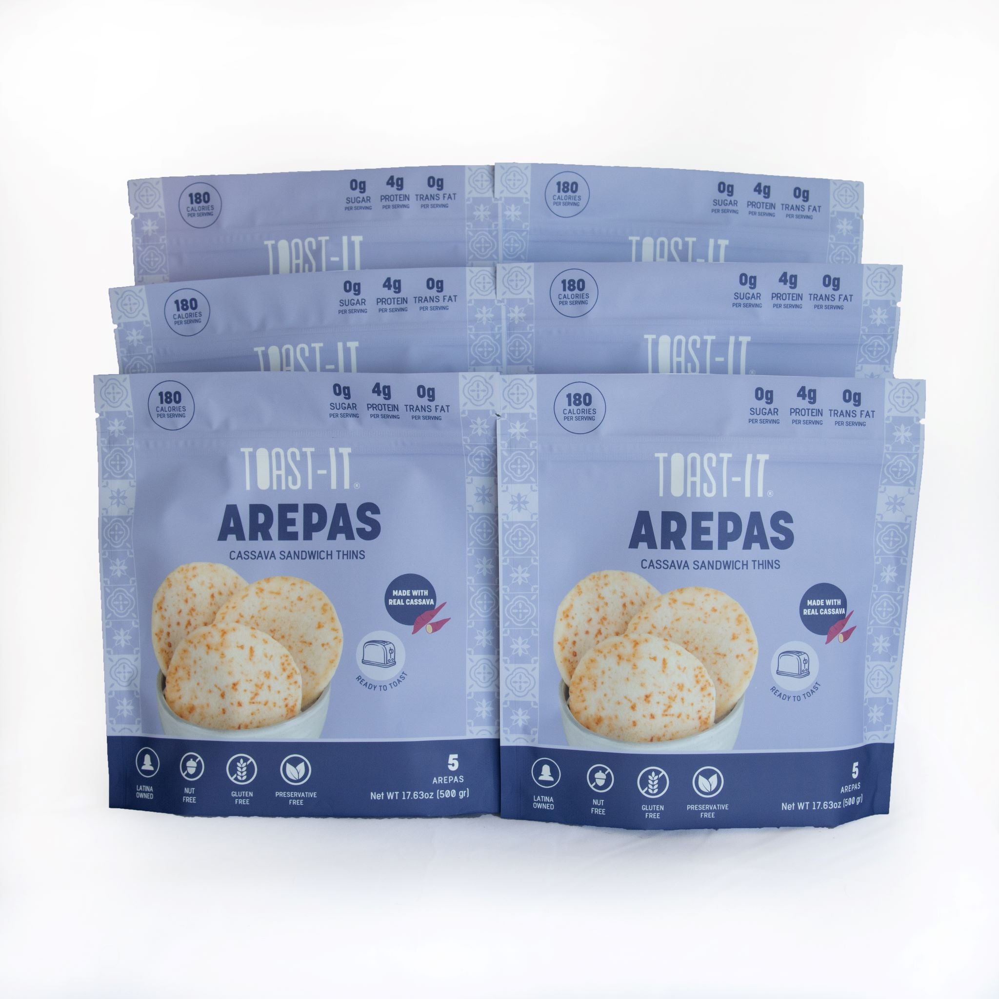 Cassava(Yuca) Arepas - 6 Pack (30 Arepas) – TOAST-IT